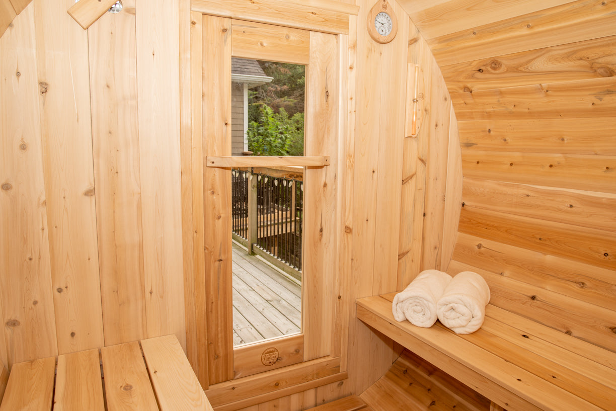 Dundalk LeisureCraft Canadian Timber Harmony Barrel Sauna