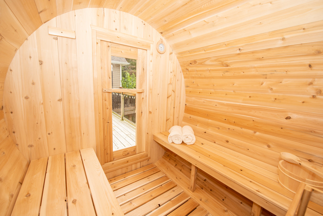 Dundalk LeisureCraft Canadian Timber Harmony Barrel Sauna