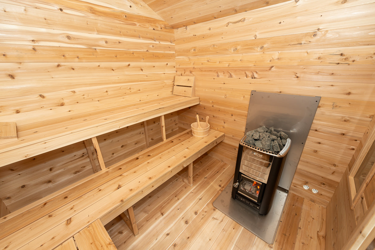 Dundalk LesiureCraft Canadian Timber Georgian Cabin Sauna with Change room