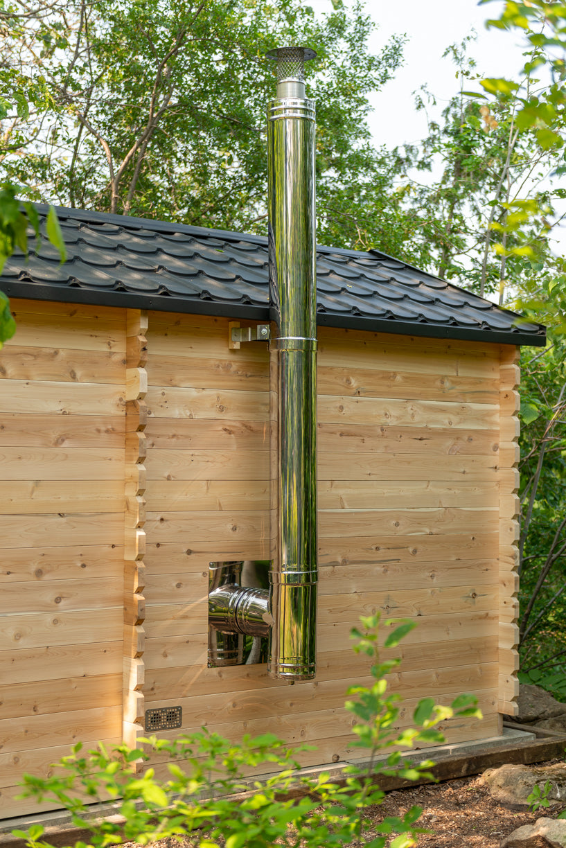 Dundalk LesiureCraft Canadian Timber Georgian Cabin Sauna with Change room