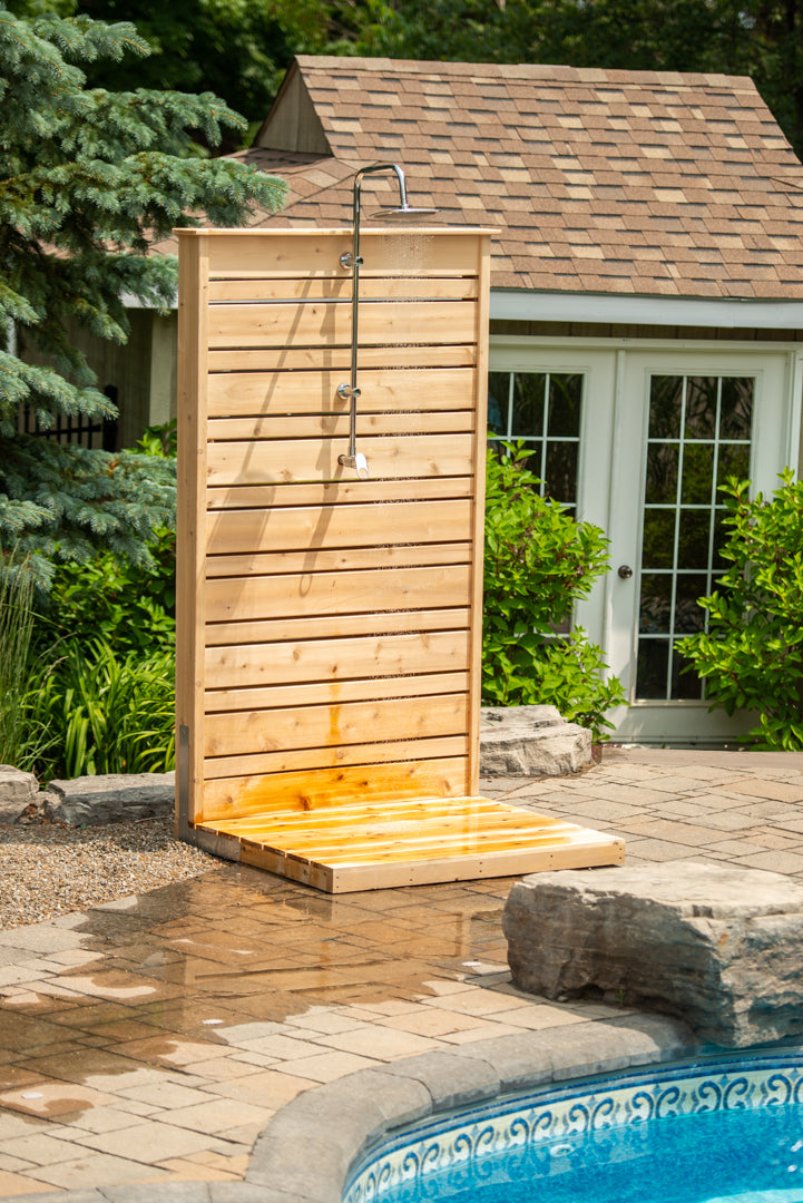 Dundalk LesiureCraft Canadian Timber Savannah Standing Outdoor Shower