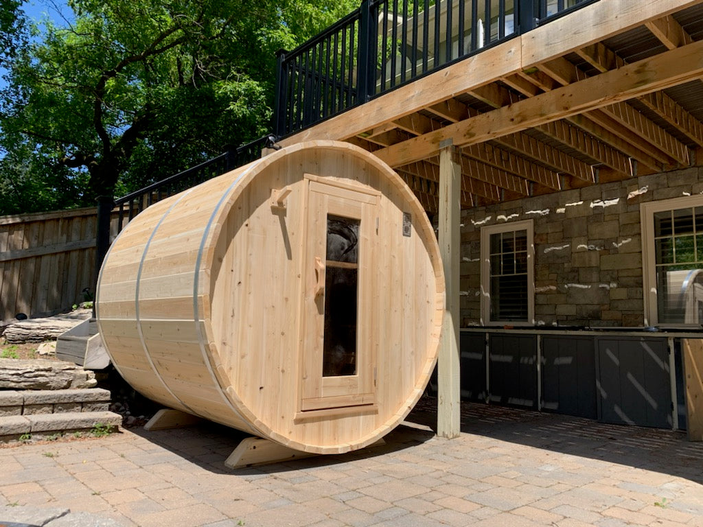 Dundalk LeisureCraft Canadian Timber Harmony Barrel Sauna